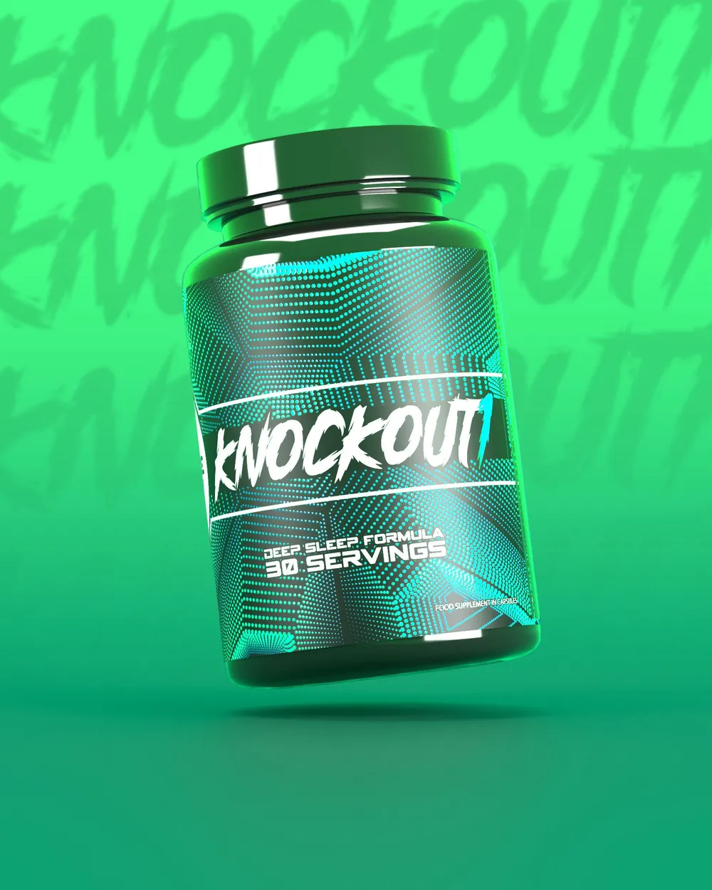 Supplement & Health label example — printed by Lemur Labels